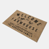 Rustic Country Welcome to our Farmhouse Animals Do Deurmat (Schuin)