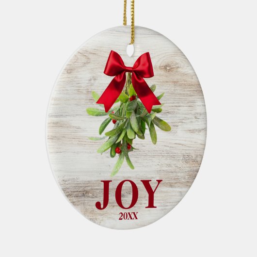 Rustic Country Westerne Mistletoe Ornament (Rechts)