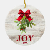 Rustic Country Westerne Mistletoe Ornament (Voorkant)