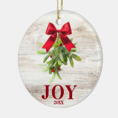 Rustic Country Westerne Mistletoe Ornament (Links)