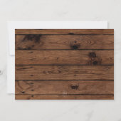 Rustic Country Wine Barrel Bourgogne Vrijgezellenf Kaart (Achterkant)