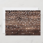 Rustic Country Wood Merry-kerstfoto Feestdagenkaart (Achterkant)