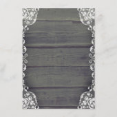 Rustic Country Wood Wedding Details - Informatie Informatiekaartje (Achterkant)