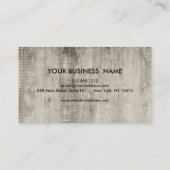 Rustic Country Wooden Texture Graphic Business Car Visitekaartje (Achterkant)