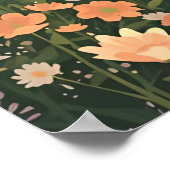 Rustic Countryside Cabin with Wildflowers  Poster (Hoek)