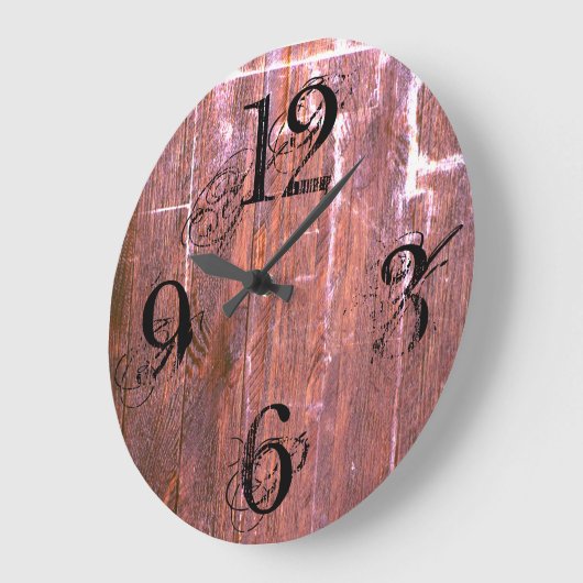 Rustic County Wood Farmhouse Grote Klok (Hoek)