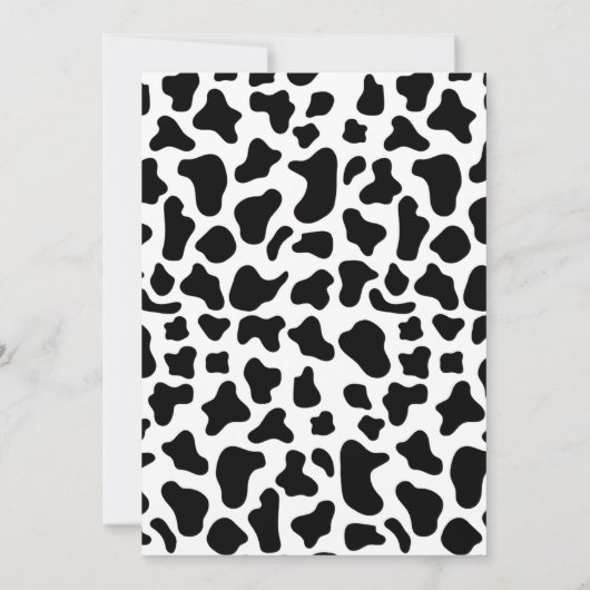 Rustic CowBoy Blue Baby shower Kaart (Achterkant)