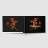 Rustic Cowboy Boots Country Birthday Guestbook Gastenboek (Volledig)
