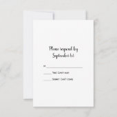 Rustic Cowboy Boots country Wedding RSVP response (Achterkant)