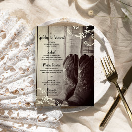 Rustic Cowboy Boots country Western Floral Wedding