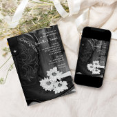 Rustic Cowboy Boots en Daisies Western Wedding Kaart