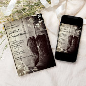 Rustic Cowboy Boots Floral country Western Wedding Kaart