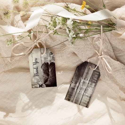 Rustic Cowboy Boots Floral Western Wedding Cadeaulabel