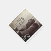 Rustic Cowboy Boots Floral Western Wedding Servet (Hoek)