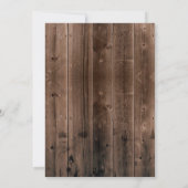 Rustic Cowboy Boots Lantern Gold Confetti Wedding Kaart (Achterkant)