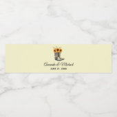 Rustic Cowboy Boots met Sunflower Wedding Waterfles Etiket (Enkel label)