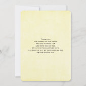 Rustic Cowboy Boots met zonnebloemen Dank je Bedankkaart (Achterkant)