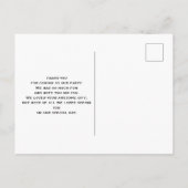 Rustic Cowboy Boots met zonnebloemen Dank je Briefkaart (Achterkant)