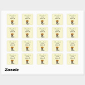 Rustic Cowboy Boots met zonnebloemen Kitchen Vierkante Sticker (Vel)