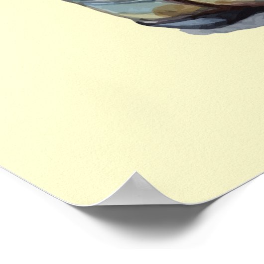 Rustic Cowboy Boots met zonnebloemen Poster (Hoek)