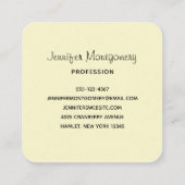 Rustic Cowboy Boots met zonnebloemen Vierkante Visitekaartje (Achterkant)