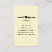 Rustic Cowboy Boots met zonnebloemen Visitekaartje (Achterkant)