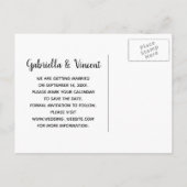 Rustic Cowboy Boots Western Wedding Save the Date Aankondigingskaart (Achterkant)