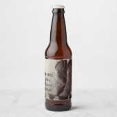 Rustic Cowboy Boots Westerne Floral Wedding Cheers Bier Etiket (Voorkant)