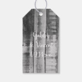 Rustic Cowboy Boots Westerne weddenschap voor Labe Cadeaulabel (Achterkant)