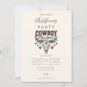 Rustic Cowboy Christmas Kaart (Voorkant)