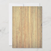 Rustic Cowboy Kentucky Derby Vrijgezellenfeest Kaart (Achterkant)