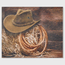 Rustic Cowboy Pet Rope Hay Foto