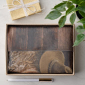 Rustic Cowboy Pet Rope Hay Foto Tissuepapier (Geschenk)