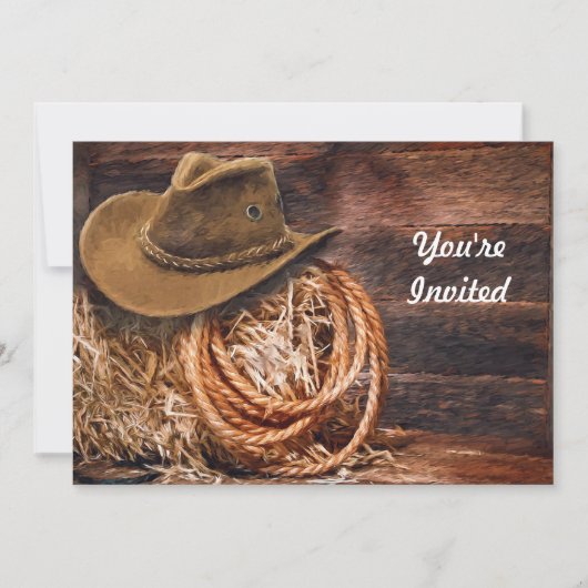 Rustic Cowboy Pet Rope Hay Kaart (Voorkant)