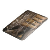 Rustic Cowboy Ranch Wedding Save the Date Magneet (Linkerzijde)