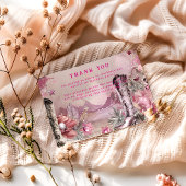 Rustic Cowboy Rodeo 1st Birthday Design Bedankkaart