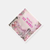 Rustic Cowboy Rodeo 1st Birthday Design Servet (Hoek)