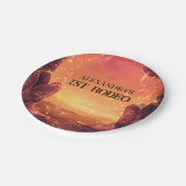 Rustic Cowboy Rodeo 1st Birthday Papieren Bordje (Gekanteld)