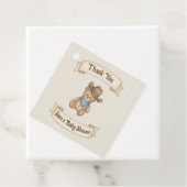 Rustic Cowboy Waterverf Boy Baby shower Bedankjes Labels (In situ)