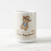 Rustic Cowboy Waterverf Boy Baby shower Koffiemok (Center)