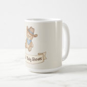 Rustic Cowboy Waterverf Boy Baby shower Koffiemok (Voorkant rechts)