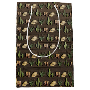 Rustic Cowboy Westerne Rodeo Wooden Birthday Party Medium Cadeauzakje