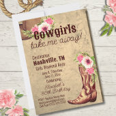 Rustic Cowgirl 30e verjaardag Nashville Kaart