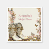 Rustic Cowgirl Boots Baby shower Servet (Voorkant)