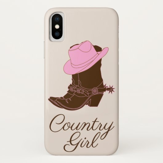 Rustic Cowgirl Boots country Girl Case-Mate iPhone Case (Achterkant)