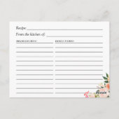 Rustic Cowgirl Boots Flowers Vrijgezellenfeest Rec Briefkaart (Achterkant)