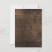 Rustic Cowgirl Boots Quinceanera Kaart (Achterkant)