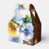 Rustic Cowgirl Floral String Lights Gepersonalisee Bedankdoosjes (Achterkant)