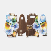 Rustic Cowgirl Floral String Lights Gepersonalisee Bedankdoosjes (Uitgevouwen)