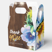 Rustic Cowgirl Floral String Lights Gepersonalisee Bedankdoosjes (Geopend)